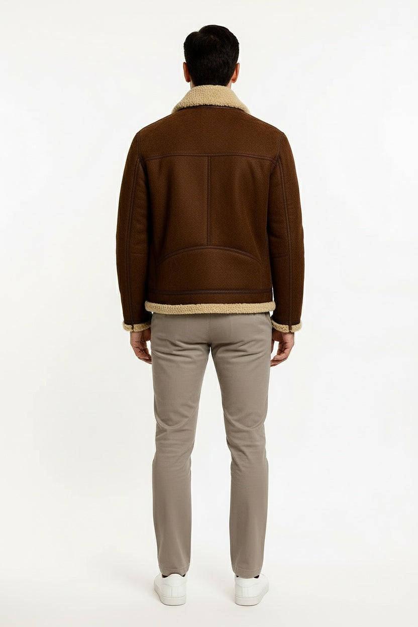 Veste Cuir Homme Slim Fit Cuir d'Agneau 3