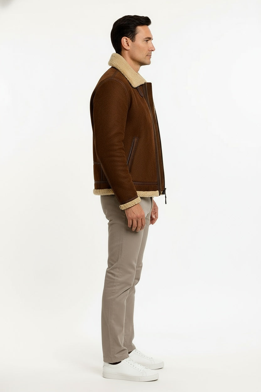 Veste Cuir Homme Slim Fit Cuir d'Agneau 2